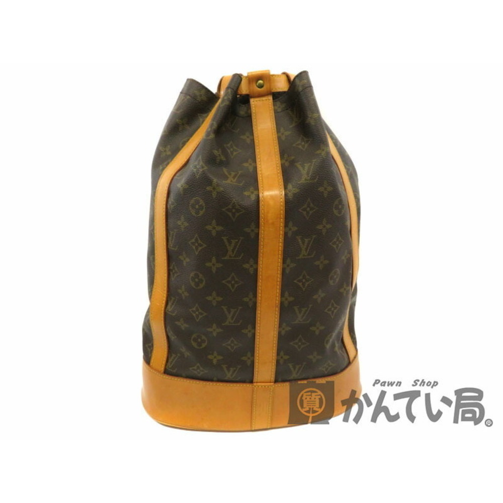 LOUIS VUITTON Randonee Drawstring Shoulder Bag Monogram One Shoulder Hobo